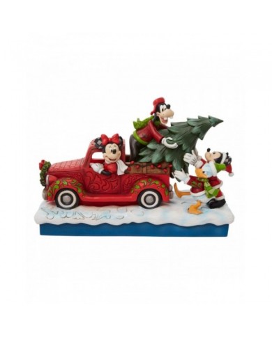 Disney Traditions - Mickey & ses amis chargent le sapin dans un camion