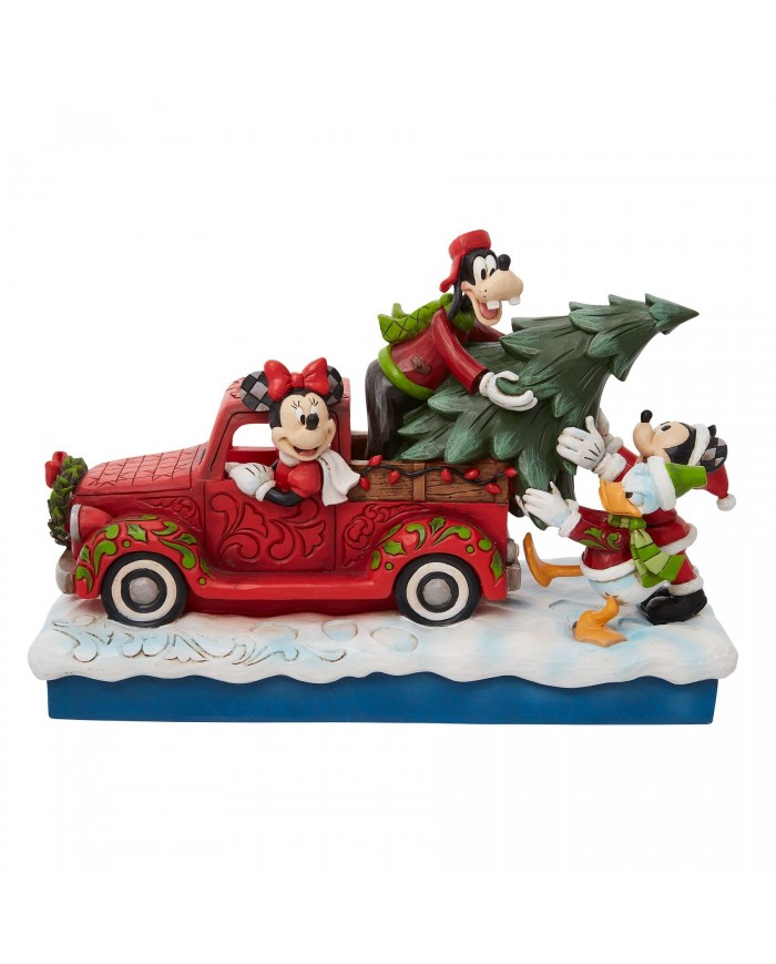 Disney Traditions - Mickey & ses amis chargent le sapin dans un camion