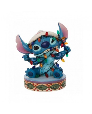 Disney Traditions - Stitch emmêlé dans sa guirlande