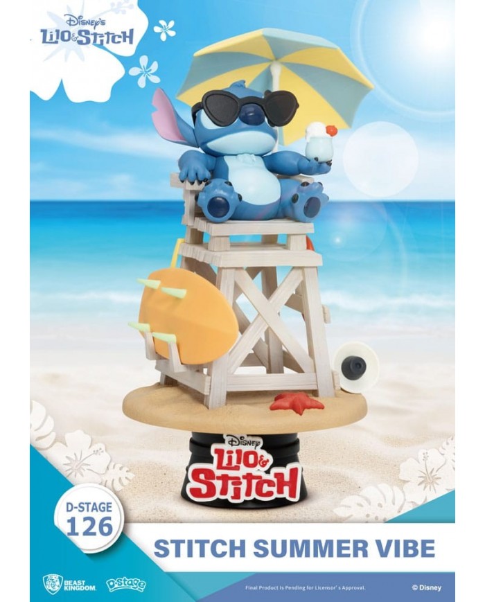 Disney diorama PVC D-Stage Stitch Summer Vibe 16 cm