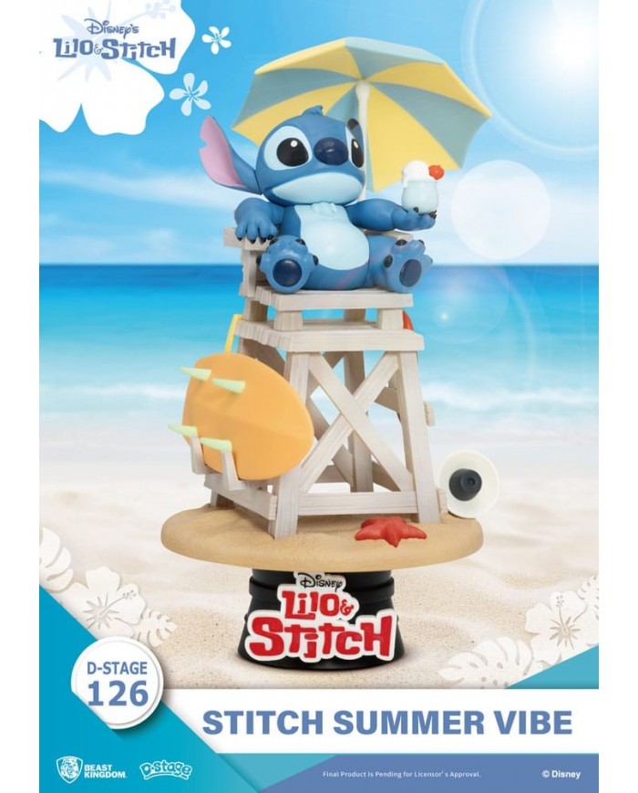 Disney diorama PVC D-Stage Stitch Summer Vibe 16 cm