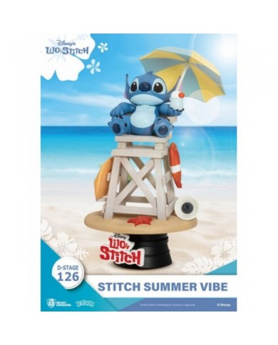 Disney diorama PVC D-Stage Stitch Summer Vibe 16 cm