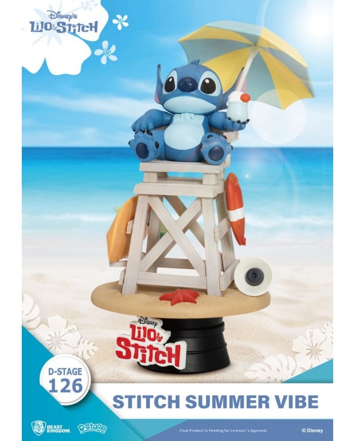 Disney diorama PVC D-Stage Stitch Summer Vibe 16 cm