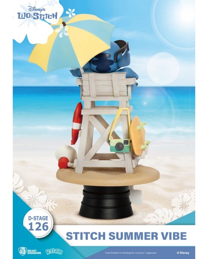 Disney diorama PVC D-Stage Stitch Summer Vibe 16 cm