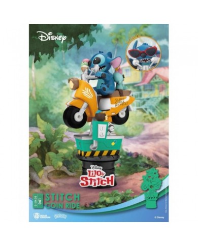 Disney diorama PVC D-Stage Stitch Coin Ride 16 cm