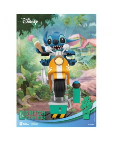 Disney diorama PVC D-Stage Stitch Coin Ride 16 cm