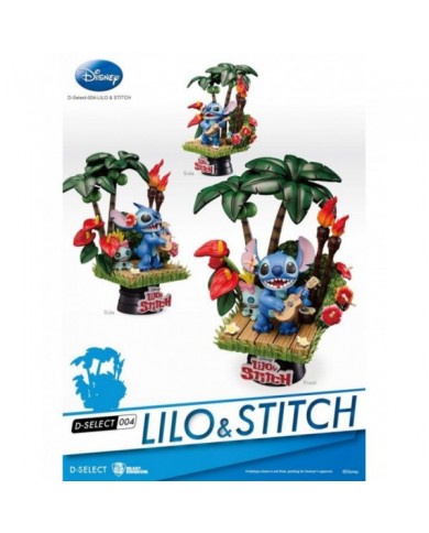 Disney diorama PVC D-Stage Stitch 14 cm