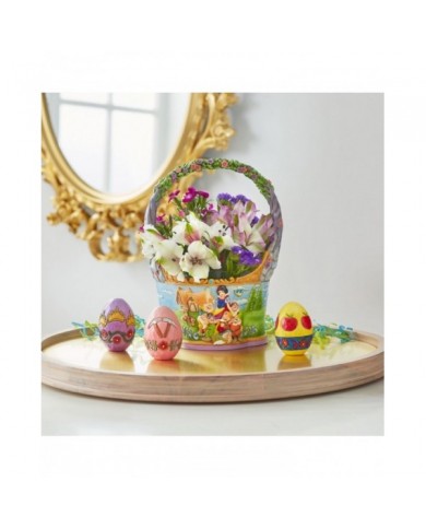 Disney Traditions - Panier avec 3 oeufs de Pâques Blanche-Neige