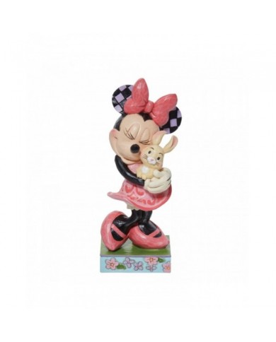 Disney Traditions - Figurine Minnie tenant un lapin