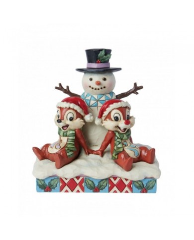 Disney Traditions - Tic et Tac Bonhomme de Neige