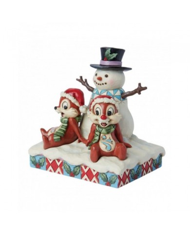 Disney Traditions - Tic et Tac Bonhomme de Neige
