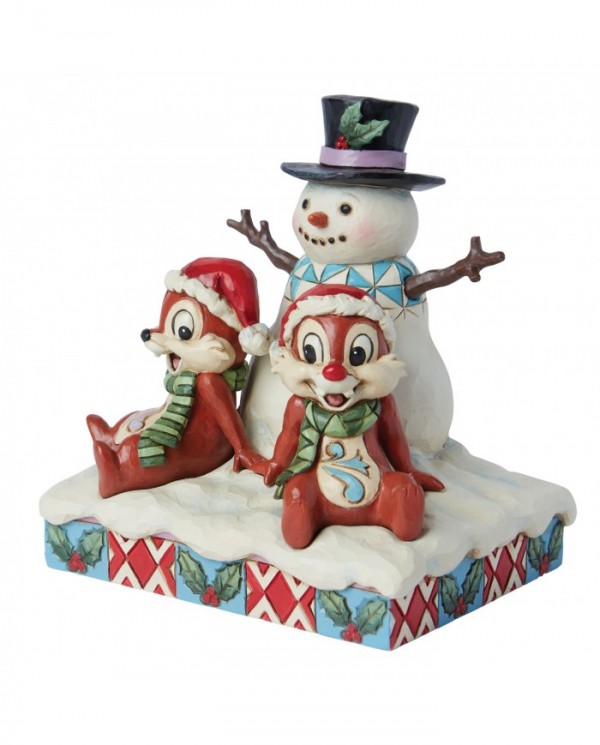 Disney Traditions - Tic et Tac Bonhomme de Neige