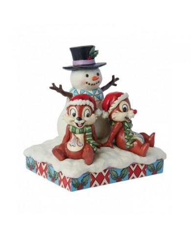 Disney Traditions - Tic et Tac Bonhomme de Neige