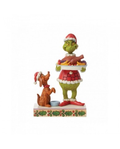 Figurine Grinch Dîner de Noël - Grinch by Jim Shore