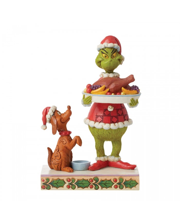 Figurine Grinch Dîner de Noël - Grinch by Jim Shore