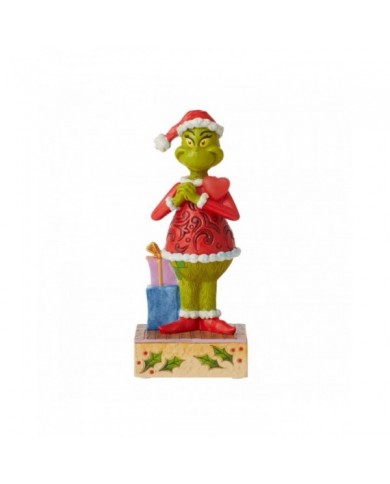 Figurine Grinch Cur qui Bat - Grinch by Jim Shore