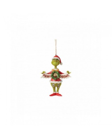 Suspension Grinch Banderole Noël - Grinch by Jim Shore