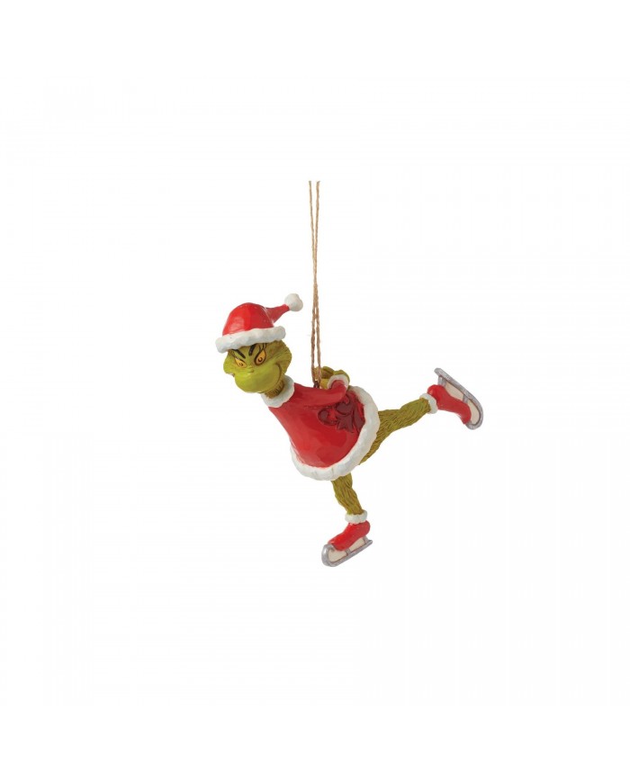 Suspension Grinch Patinage - Grinch by Jim Shore