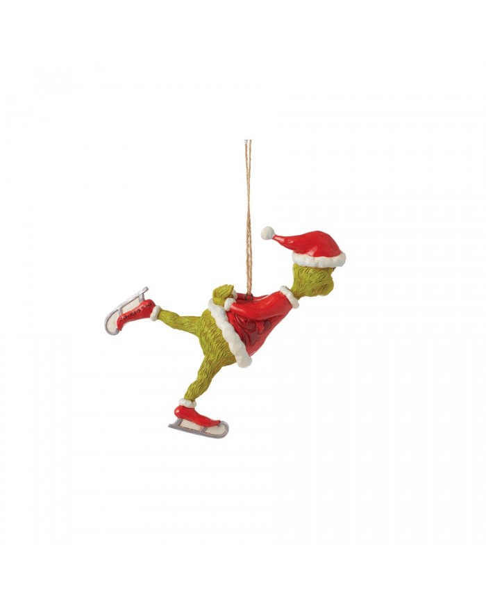 Suspension Grinch Patinage - Grinch by Jim Shore