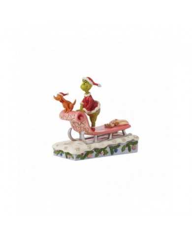 Figurine Grinch et Max Traîneau - Grinch by Jim Shore