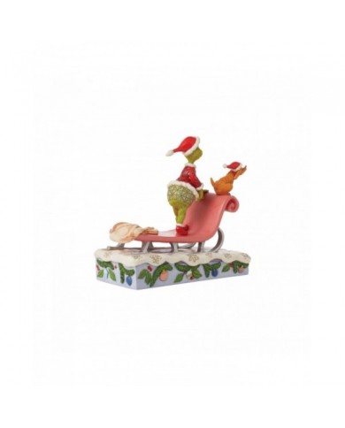 Figurine Grinch et Max Traîneau - Grinch by Jim Shore