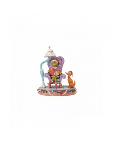 Figurine Grinch et Max Livre - Grinch by Jim Shore