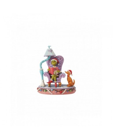 Figurine Grinch et Max Livre - Grinch by Jim Shore