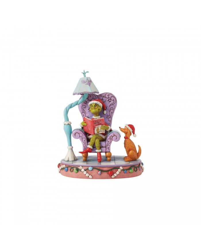 Figurine Grinch et Max Livre - Grinch by Jim Shore