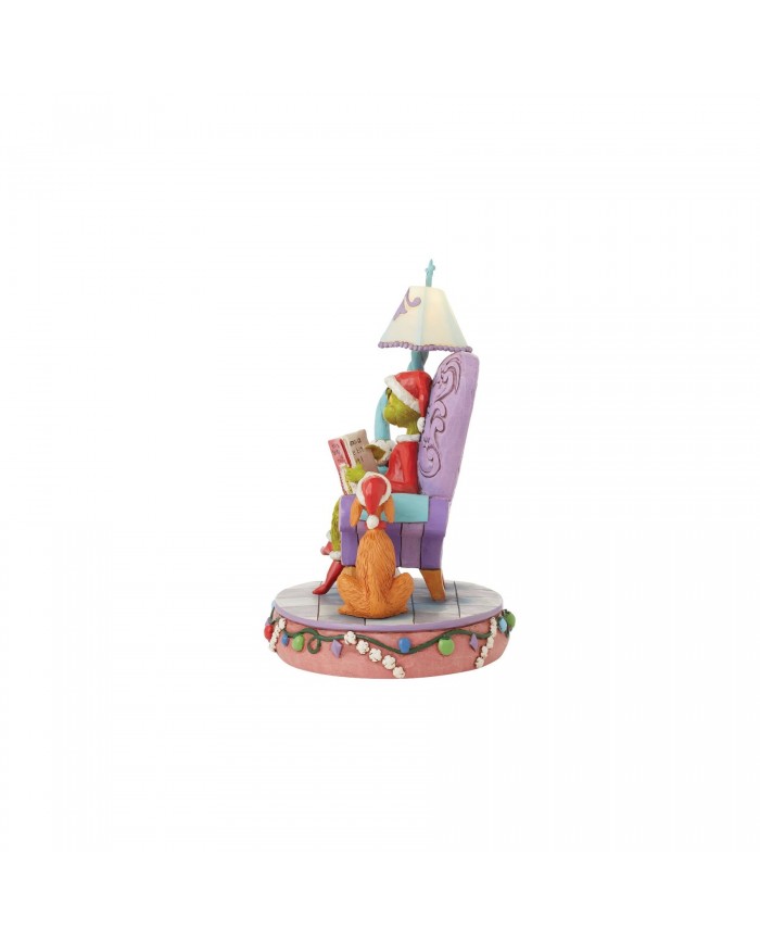 Figurine Grinch et Max Livre - Grinch by Jim Shore