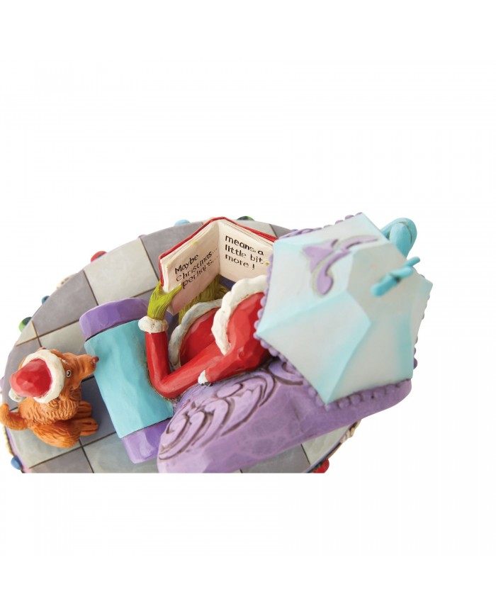 Figurine Grinch et Max Livre - Grinch by Jim Shore