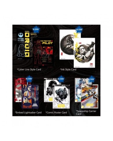 Cardfun Deluxe Edition Star Wars - Boîte 10 Boosters 4 Cartes