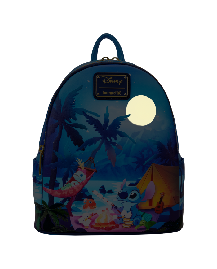 Sac à dos Loungefly - Stitch Camping Cuties Glow