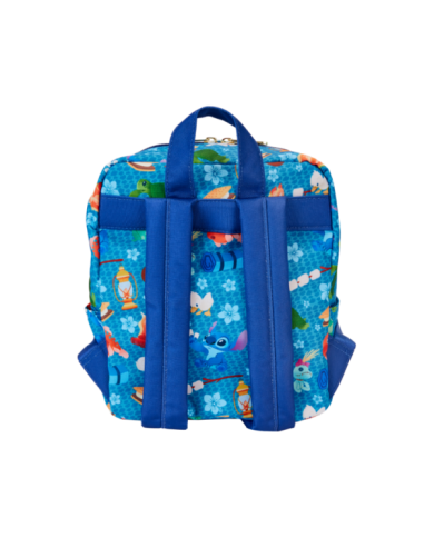 Sac à dos Loungefly - Stitch Camping Cuties All-Over Print Nylon Square