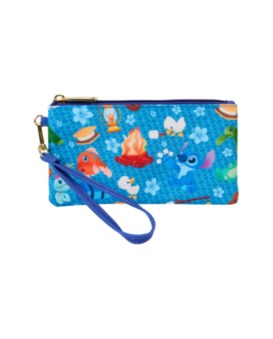 Pochette Loungefly - Stitch Camping Cuties All-Over Print Nylon