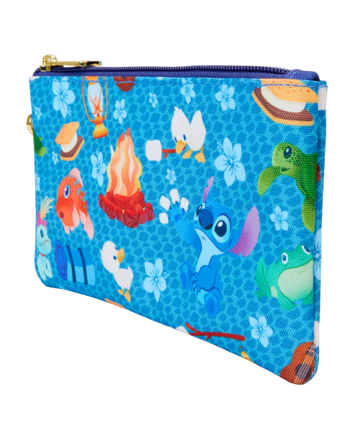 Pochette Loungefly - Stitch Camping Cuties All-Over Print Nylon
