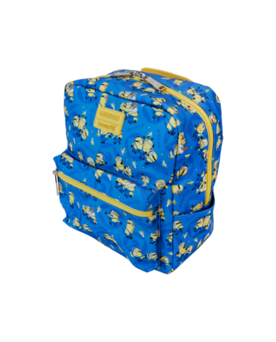 Sac à dos Loungefly - Moi, moche et méchant Minions All-Over Print Nylon Square