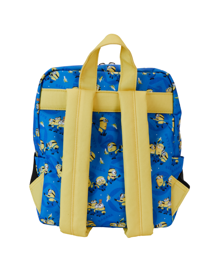 Sac à dos Loungefly - Moi, moche et méchant Minions All-Over Print Nylon Square