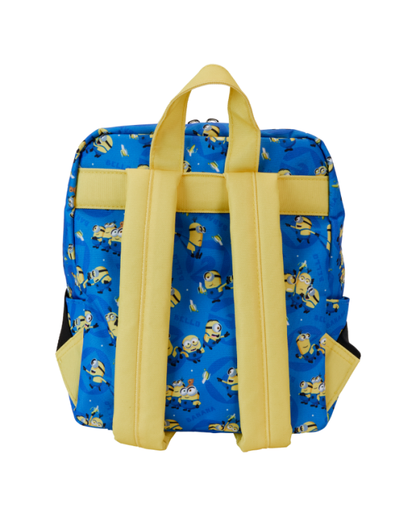 Sac à dos Loungefly - Moi, moche et méchant Minions All-Over Print Nylon Square