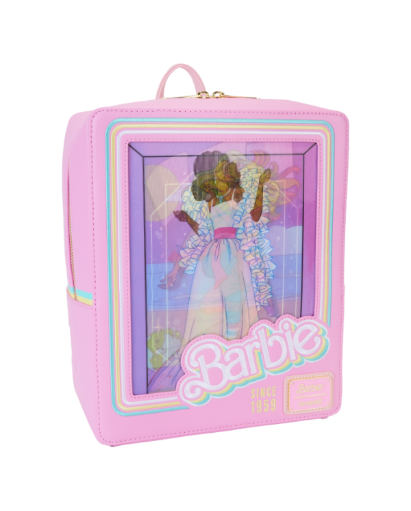 Sac à dos Loungefly - Barbie 65th Anniversary Doll Box Triple Lenticular