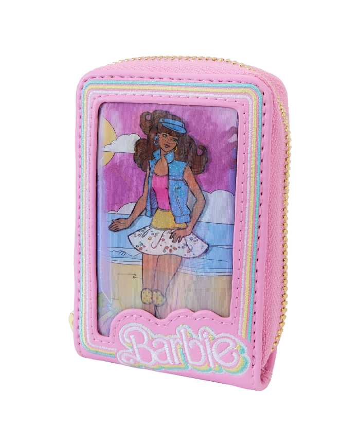 Portefeuille Loungefly - Barbie 65th Anniversary Doll Box Triple Lenticular
