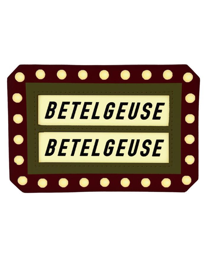 Porte-cartes Loungefly - Beetlejuice Here Lies Betelgeuse Marquee Glow