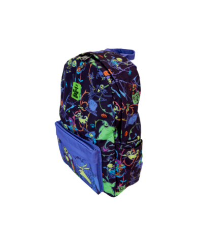 Sac à dos Loungefly - L'Etrange Noël de Mr Jack Neon Glow All-Over Print Nylon