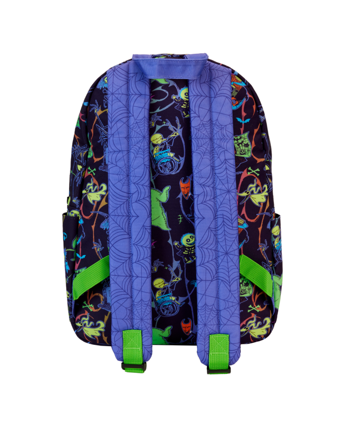 Sac à dos Loungefly - L'Etrange Noël de Mr Jack Neon Glow All-Over Print Nylon