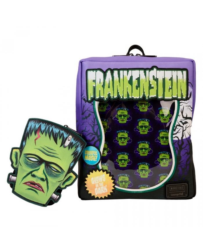 Sac à dos Loungefly - Universal Monsters Frankenstein Neon Mask