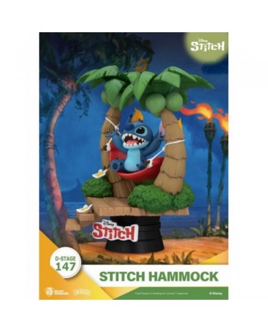 Lilo & Stitch diorama PVC D-Stage Stitch Hammock 13 cm