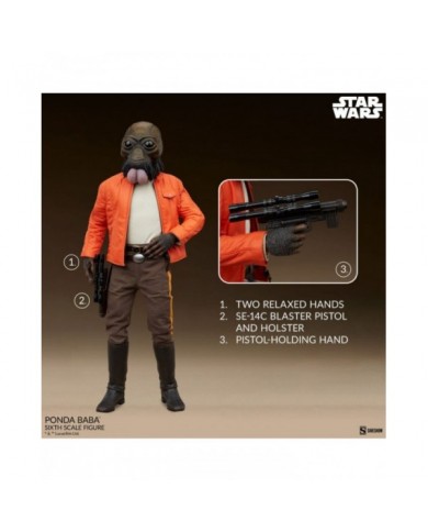 Star Wars figurine Scum & Villainy 1/6 Ponda Baba 30 cm
