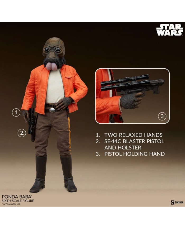 Star Wars figurine Scum & Villainy 1/6 Ponda Baba 30 cm