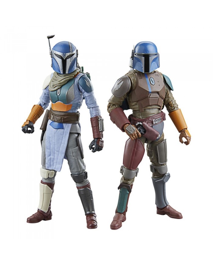 Star Wars: The Mandalorian Black Series pack 2 figurines Mandalorian Shriek-Hawk Trainers 15 cm