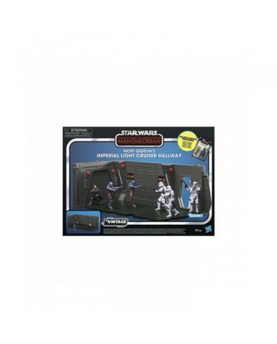 Star Wars: The Mandalorian Vintage Collection Tantive IV Hallway et figurine Mandalorian Privateer 10 cm