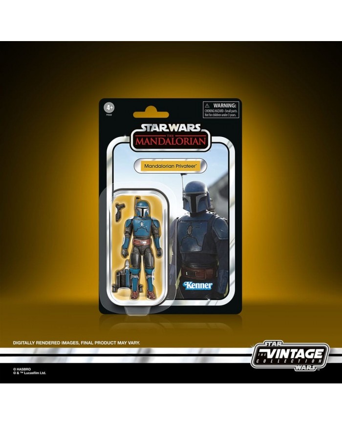 Star Wars: The Mandalorian Vintage Collection Tantive IV Hallway et figurine Mandalorian Privateer 10 cm